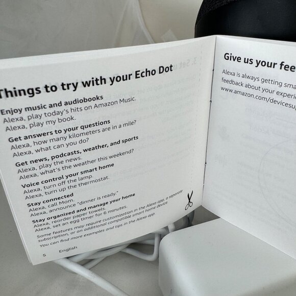 Amazon Echo Dot 4th Gen Smart Speaker Alexa Bluetooth Black Box - Picture 5 of 9